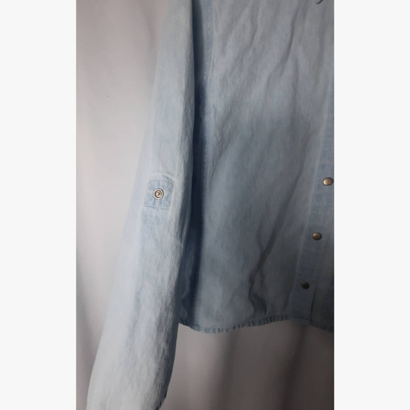 Chicos Design Light Wash Denim Jacket - Picture 9 of 11